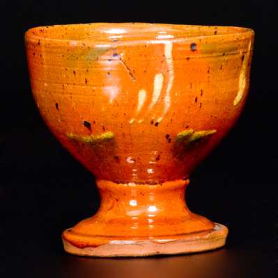 Slip-Decorated Pennsylvania Redware Master Salt