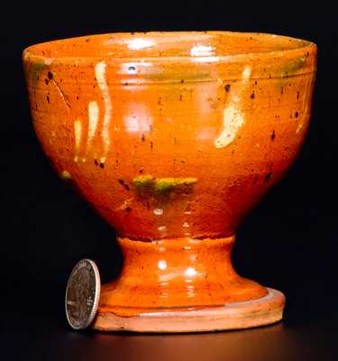 Slip-Decorated Pennsylvania Redware Master Salt