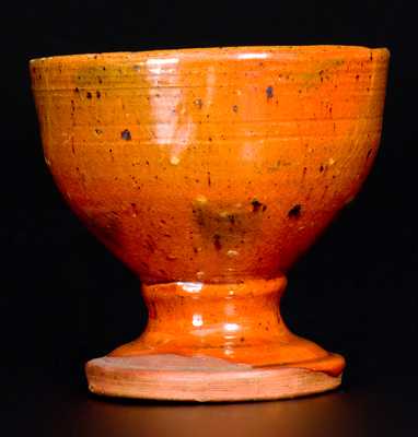 Slip-Decorated Pennsylvania Redware Master Salt