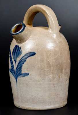 Rare Philadelphia Stoneware Harvest Jug w/ Cobalt Floral Decoration