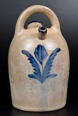 Rare Philadelphia Stoneware Harvest Jug w/ Cobalt Floral Decoration