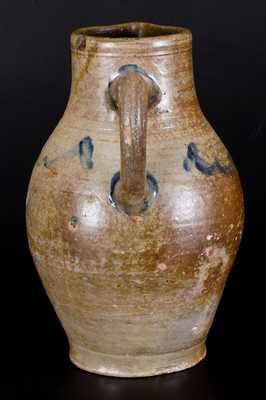 Very Rare C. CROLIUS / MANUFACTURER / MANHATTAN-WELLS / NEW-YORK Stoneware Pitcher