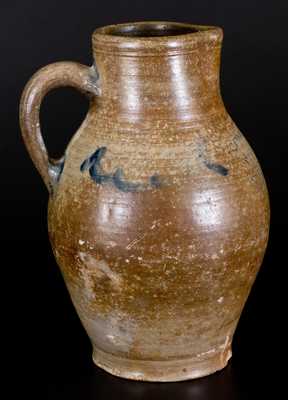 Very Rare C. CROLIUS / MANUFACTURER / MANHATTAN-WELLS / NEW-YORK Stoneware Pitcher