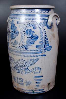 Fine 12 Gal. STAR POTTERY (Greensboro, PA) Stoneware Eagle Jar
