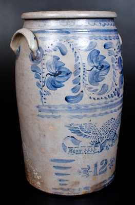 Fine 12 Gal. STAR POTTERY (Greensboro, PA) Stoneware Eagle Jar