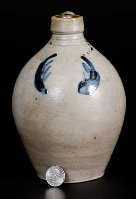 1/4 Gal. Stoneware Jug with Cobalt Decoration, possibly Abial Price, New Jersey