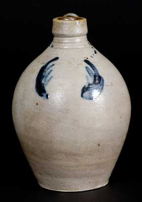 1/4 Gal. Stoneware Jug with Cobalt Decoration, possibly Abial Price, New Jersey