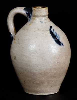 1/4 Gal. Stoneware Jug with Cobalt Decoration, possibly Abial Price, New Jersey