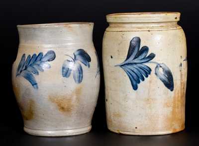 Lot of Two: Stoneware Jars att. Richard Remmey, Philadelphia, PA