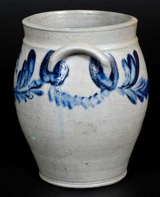 Ovoid Stoneware Jar with Floral Decoration att. Henry Remmey, Philadelphia, PA