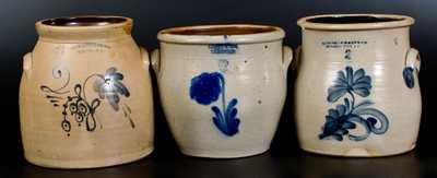 Lot of Three: Northeastern US Stoneware Jars