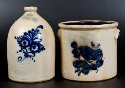 Lot of Two: Northeastern US Stoneware Vessels