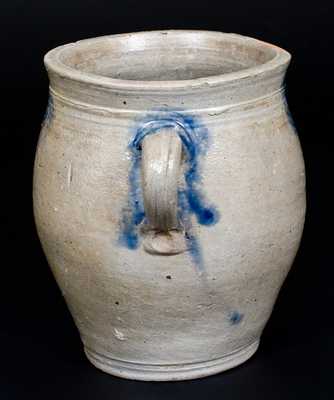 18th Century Stoneware Jar w/ Vertical Handles, New York City origin