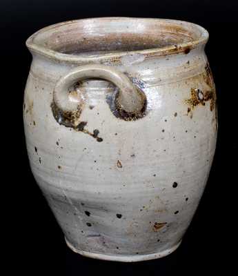 Stoneware Jar w/ Manganese Stars, att. Egbert Schoomaker, Manhattan or Kingston, NY