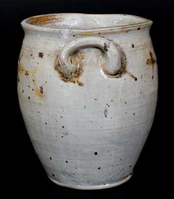 Stoneware Jar w/ Manganese Stars, att. Egbert Schoomaker, Manhattan or Kingston, NY