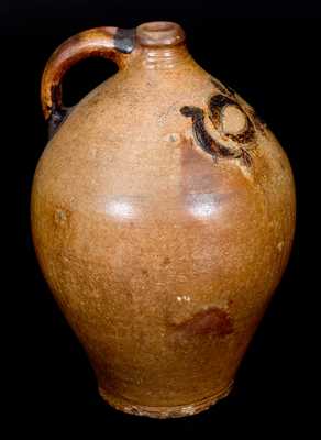 Stoneware Jug w/ Manganese Federal Drape Design, probably Warne & Letts, South Amboy, NJ