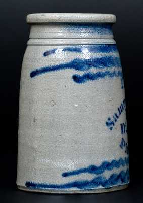 Elaborate Stoneware Canning Jar, 