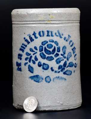 Fine 6-Inch Hamilton & Jones (Greensboro, PA) Stoneware Canning Jar