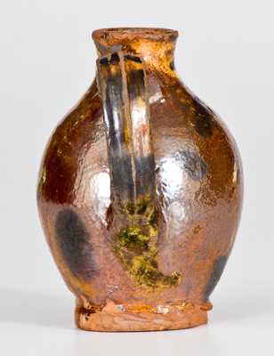 Miniature Redware Jug Dated 1861