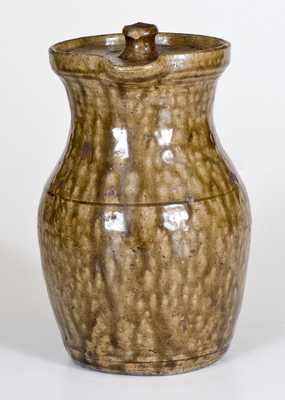 Unusual Crawford County, Georgia Lidded Stoneware Pitcher