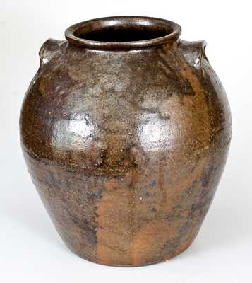 Unusual 5 Gal. Ovoid Stoneware Jar, Washington County, Georgia