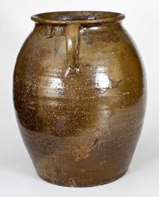 Very Fine Large Double-Handled Stoneware Jar, Washington County, GA