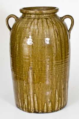 Very Fine Crawford County, Georgia Double-Handled Stoneware Jar