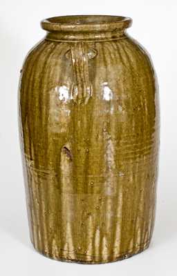 Very Fine Crawford County, Georgia Double-Handled Stoneware Jar
