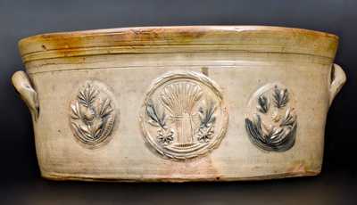 Outstanding T. G. BOONE & SONS / SANDS ST. BROOKLYN Monumental Stoneware Butter Pot