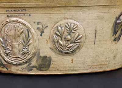 Outstanding T. G. BOONE & SONS / SANDS ST. BROOKLYN Monumental Stoneware Butter Pot