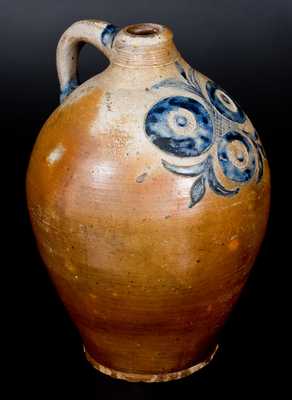Exceptional Stoneware Jug w/ Impressed and Incised Decoration att. Clarkson Crolius, Manhattan