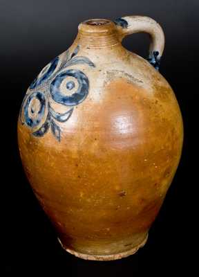 Exceptional Stoneware Jug w/ Impressed and Incised Decoration att. Clarkson Crolius, Manhattan