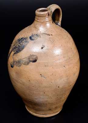 Extremely Rare and Important DAVID MORGAN / NEW YORK Incised Bird Jug