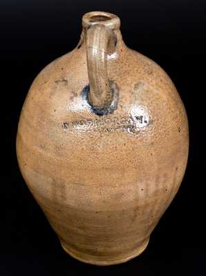 Extremely Rare and Important DAVID MORGAN / NEW YORK Incised Bird Jug