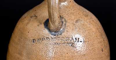 Extremely Rare and Important DAVID MORGAN / NEW YORK Incised Bird Jug