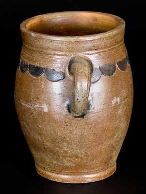 Small-Sized Stoneware Jar w/ Compass-Drawn Designs, att. Thomas Commeraw, Manhattan, c1800