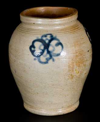 1/2 Gal. Stoneware Jar with Watchspring Decoration, Manhattan or New Jersey, circa 1750-1790