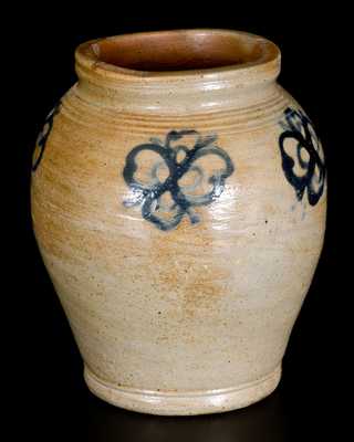 1/2 Gal. Stoneware Jar with Watchspring Decoration, Manhattan or New Jersey, circa 1750-1790