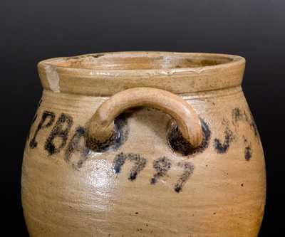 Important Stoneware Jar Inscribed 