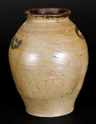 Rare C. CROLIUS (Manhattan) Stoneware PICKLES Jar