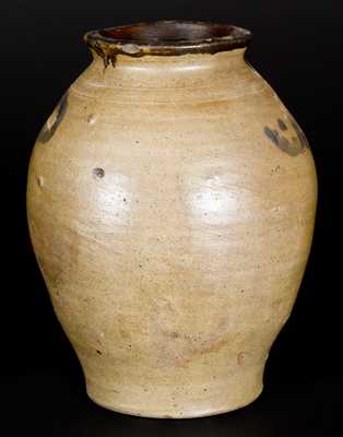 Rare C. CROLIUS (Manhattan) Stoneware PICKLES Jar