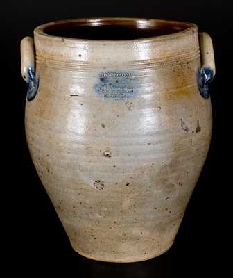 ARMSTRONG & WENTWORTH / NORWICH Stoneware Jar with Fine Incised Decoration