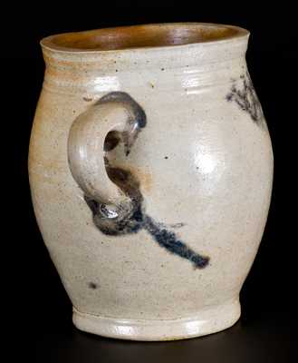 Vertical-Handled Stoneware Jar with Cobalt Decoration, Manhattan, circa 1790