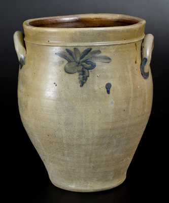 Rare ATHERTON & TRICE / ALBANY Stoneware Jar, circa 1820-1826