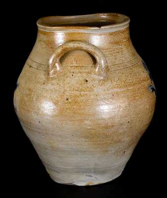 Stoneware Jar w/ Impressed Floral Decoration, att. Jonathan Fenton, Boston, 18th century