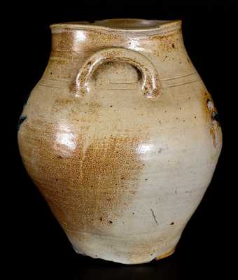 Stoneware Jar w/ Impressed Floral Decoration, att. Jonathan Fenton, Boston, 18th century