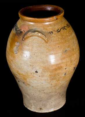 3 Gal. Stoneware Jar with Coggled Decoration, Albany, NY, circa 1810