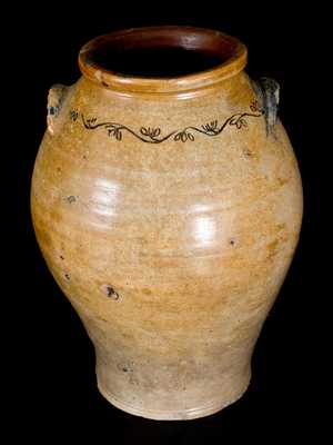 3 Gal. Stoneware Jar with Coggled Decoration, Albany, NY, circa 1810