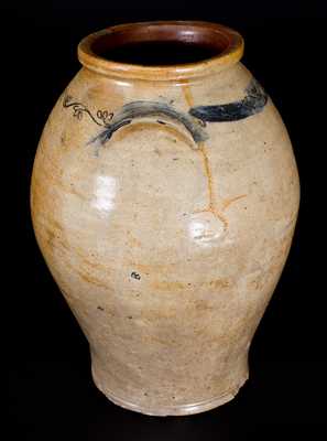3 Gal. Stoneware Jar with Coggled Decoration, Albany, NY, circa 1810