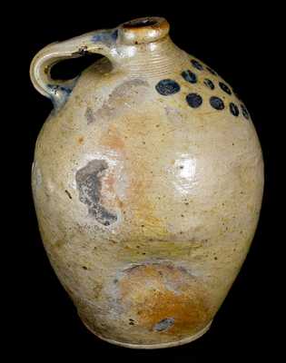 1 Gal. Stoneware Jug with Spotted Decoration, early 19th century, probably New York City